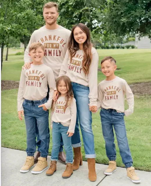 The Children's Place Thankful Family Matching Shirts